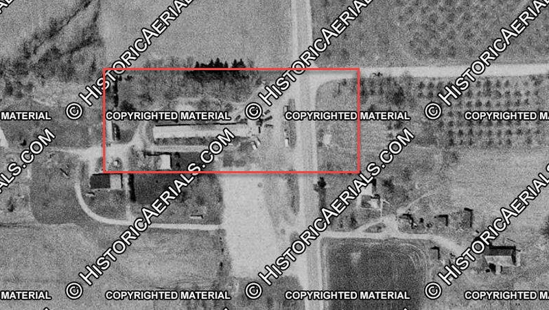 Glen-Wood Motel - 1976 Aerial (newer photo)